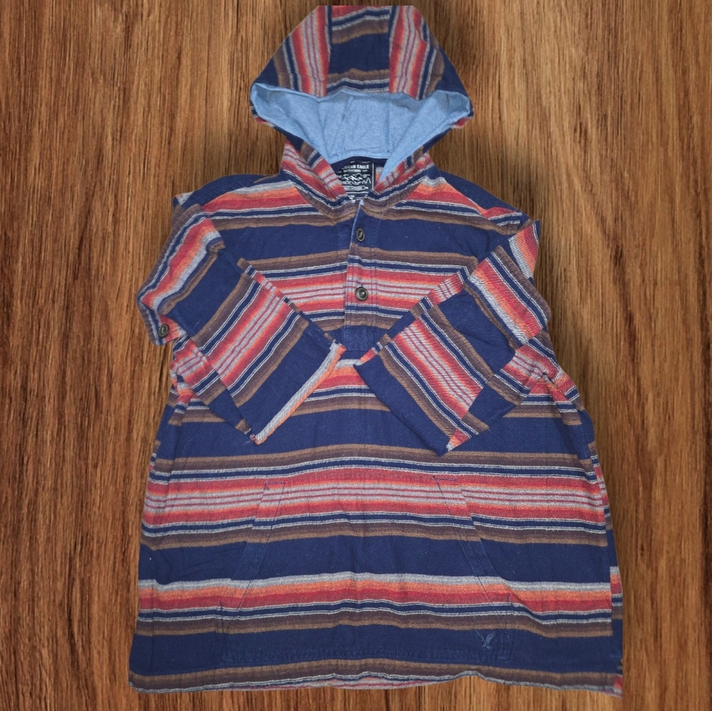 American Eagle Outfitters Hoodie Striped Front pocket